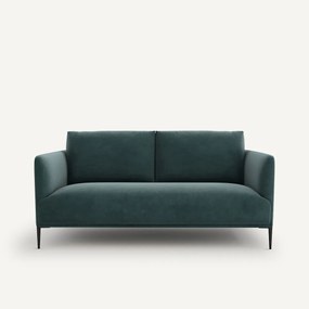 Compacte zitbank in fluweel, Oscar, ontwerp E. Gallina