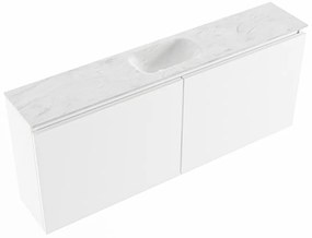 Mondiaz Ture DLux toiletmeubel 120cm talc met wastafel opalo midden met kraangat