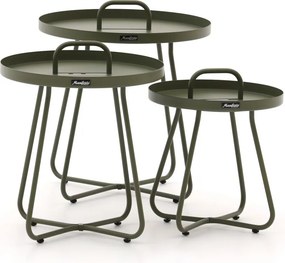 + 10% kassakorting | Bijzettafel tuin Manifesto | Rond | Tuintafel Aluminium | Ø50x50cm | 3-delig | Kees Smit Tuinmeubelen