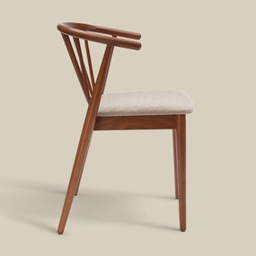 Walnoot Spijlenstoel Scandinavisch Design