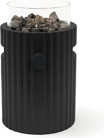 Happy Cocooning Lumi Rib Tafelbrander - 21,5x21,5 cm - Nordic Black - Gaspatroon