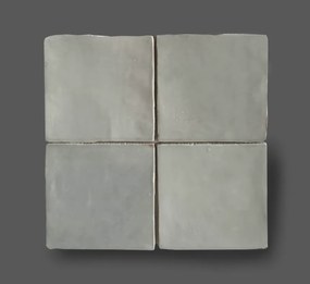 Hoogglans Wandtegel 13x13 Cm Licht Grijs A134