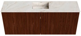 Mondiaz Joya DLux 100cm toiletmeubel ruby met wastafel faye midden zonder kraangat frappe