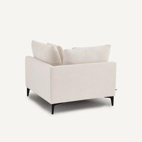 Hoekbank in polyester canvas, MODERNISTE, ontwerp van Emmanuel Gallina