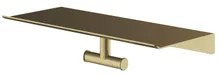 Hotbath &MORE Dubbele Handdoekhaak - voor planchet serie - Geborsteld messing PVD SHA03BBP