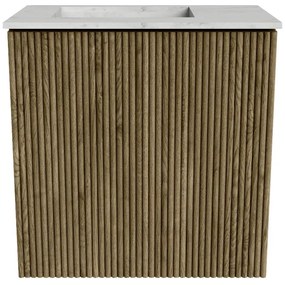 Mondiaz Joya DLux 40cm toiletmeubel dusk met wastafel faye links zonder kraangat opalo