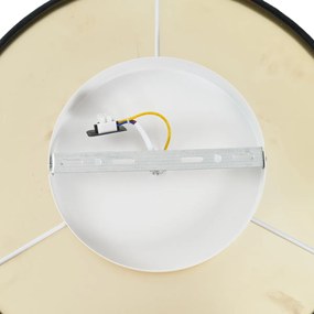 Moderne plafondlamp zwart velours incl. LED 3-staps dimbaar - Bredow