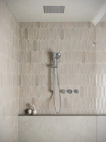 Saniclear Plus inbouw regendouche met inbouw douchekop 30x30cm, glijstang en 2 standen handdouche chroom
