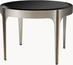 Ronde salontafel Artemisa met glazen tafelblad