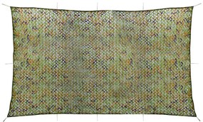 vidaXL Camouflagenet met opbergtas 3x7 m groen