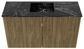 Mondiaz Joya DLux 70cm toiletmeubel dusk met wastafel faye midden zonder kraangat lava