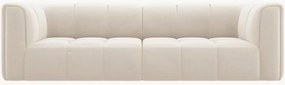 Modulaire bank Francesca (3-zits) in fluwelen look, B 226 cm