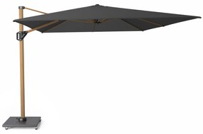 Challenger T1 premium zweefparasol 400x300 cm teak mast faded black