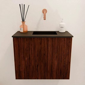 Mondiaz Joya 50cm toiletmeubel ruby met wastafel faye rechts zonder kraangat urban