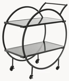 Serveerwagen Loft met glazen tafelbladen