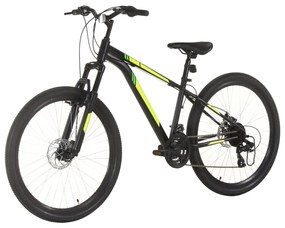 vidaXL Mountainbike 21 versnellingen 27,5 inch wiel 38 cm frame zwart