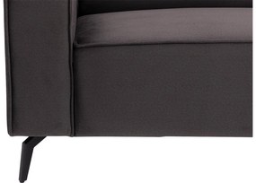 Goossens Hoekbank Hercules antraciet, stof, 2,5-zits, modern design met chaise longue rechts