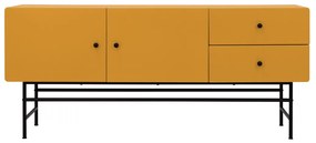 Tenzo Cocktail Modern Dressoir Mustard - 158x40x68cm.