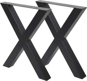 X-poten voor Mango eettafel - 75 x 10 x 73 cm - 2 stuks
