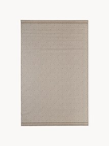 Outdoor dubbelzijdig vloerkleed Reddy met ruitjesmotief