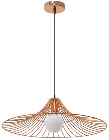 Plafondlamp Hangend Plat Rond Loft Roze Goud APP483-1CP