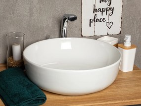 Kerra 98 waskom rond glans wit 41.5x41.5x13cm