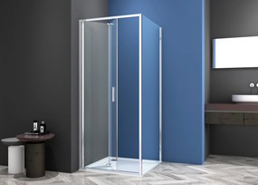 Badstuber Rano douchecabine met vouwdeur 90x90cm chroom