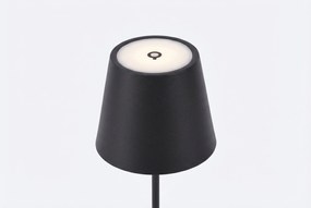 Moderne Tafellamp Zwart Incl. LED Dimbaar IP Oplaadbaar - Topi Grijs