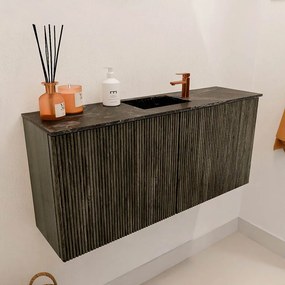 Mondiaz Joya DLux 90cm toiletmeubel shadow met wastafel faye midden 1 kraangat lava