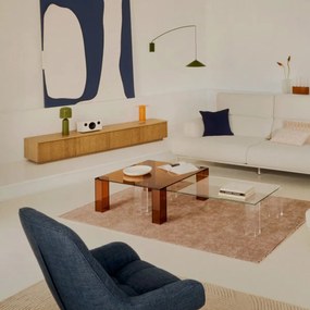 Kave Home Helvine Laag Tv-meubel Eiken Met Ribbels - 200x40x30cm.