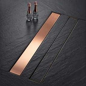 Lineaire afvoer Rea Neox Pro Brushed l. Copper 80