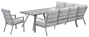 Garden Impressions Senja lounge dining set 4-delig links incl. stoel - valley sand
