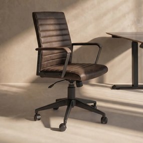 Vintage Bureaustoel Bruin