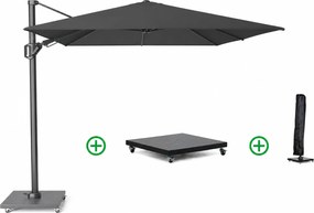 Platinum Challenger zweefparasol 3.5x2.6m T2 premium (incl. voet en hoes) faded black