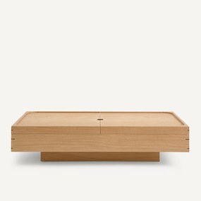 Salontafel met eikenfineer, Hibashi