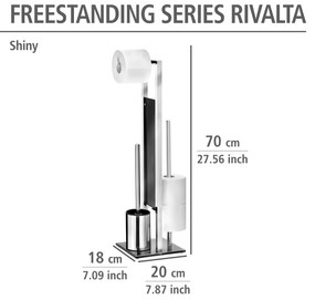 Wenko Rivalta wc-boy RVS glanzend