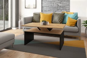 SISI gouden eik / zwart, salontafel