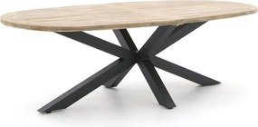 Tuin eettafel ROUGH | Ovaal | Tuintafel Teakhout | 200x110cm | 6 personen | Kees Smit Tuinmeubelen