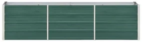 vidaXL Plantenbak verhoogd 240x40x45 cm gegalvaniseerd staal groen