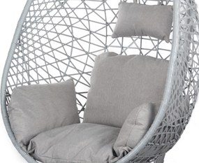 Egg Hangstoel cocoon relax grijs