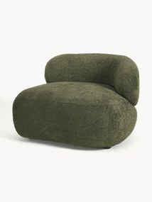 Loungefauteuil Alba uit teddy bouclé