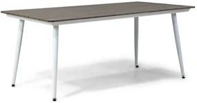 Dining Tuintafel rechthoekig 180 x 92 cm Aluminium/polywood Grijs Yala