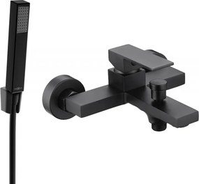 Mexen Uno R77 badkraan met doucheset, zwart - 7143R77-70