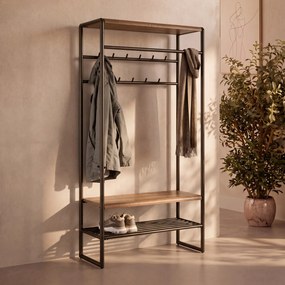 Garderobemeubel Brons En Eikenhoutlook