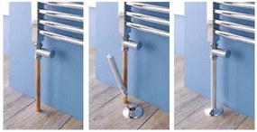 Eastbrook Pipes verdekking radiatorbuis 20cm met rozet chroom