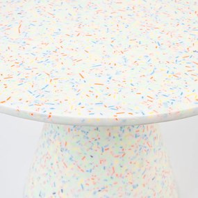Zuiver Victoria Recycled Terrazzo Bijzettafel Large - 50 X 50cm.