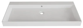 Fontana Kolo wastafelmeubel kasteel bruin 100cm mat witte wastafel 1 kraangat