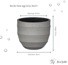 Pot Bordo New Egg Grey