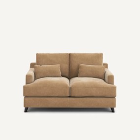 2-zits compacte bank van stonewashed fluweel, ALWINE