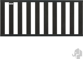 Tuinhek composiet Design antraciet met antraciet alu frame (180 x 80 cm)